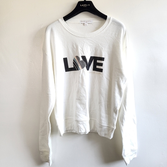 Spiritual Gangster Love Savasana Graphic Pullover Sweatshirt Size NWT Large - Picture 6 of 10